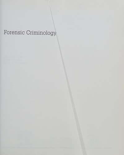 Forensic criminology