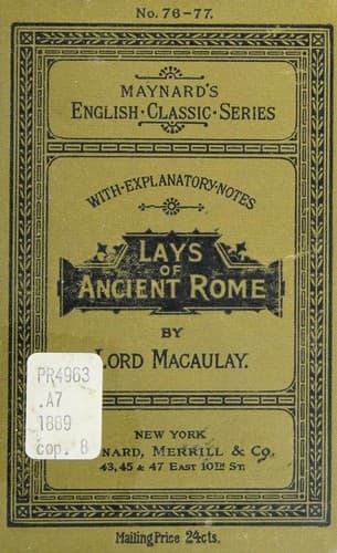 Lays of ancient Rome