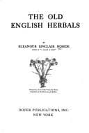 The old English herbals