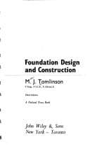 Foundation design and construction