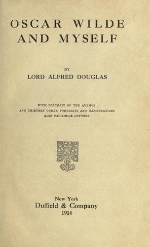 Oscar Wilde and Myself