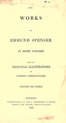 The works of Edmund Spenser