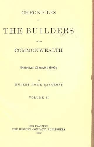 Chronicles of the Builders of the Commonwealth