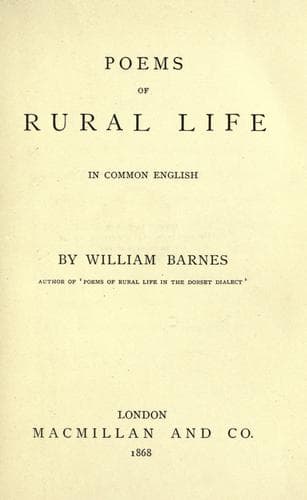 Poems of rural life