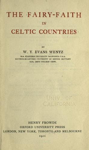 The fairy-faith in Celtic countries
