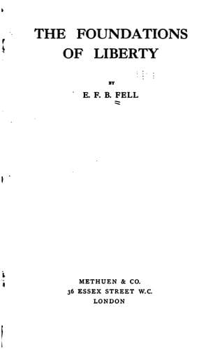 The foundations of liberty