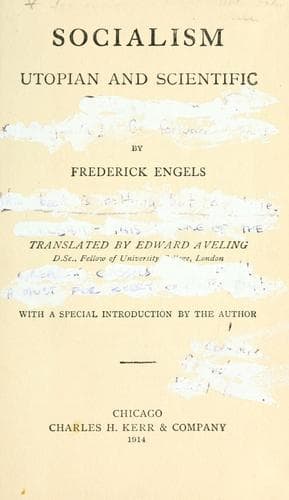 Die Entwicklung des Sozialismus von der Utopie zur Wissenschaft