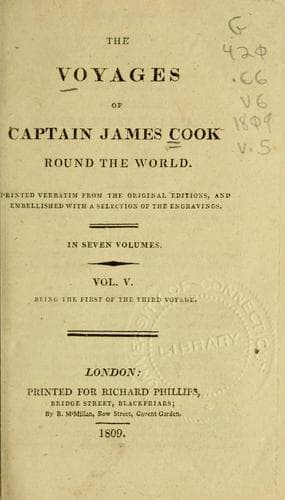 The voyages of Captain James Cook round the world