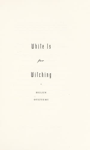 White Is for Witching