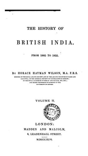 The history of British India