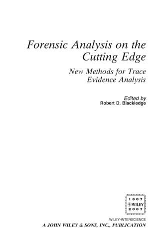 Forensic analysis on the cutting edge