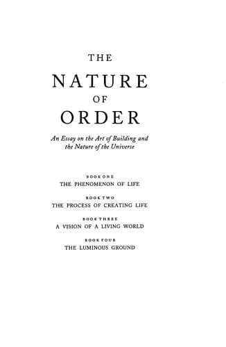 The nature of order