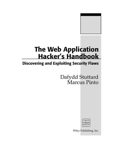 The web application hacker's handbook