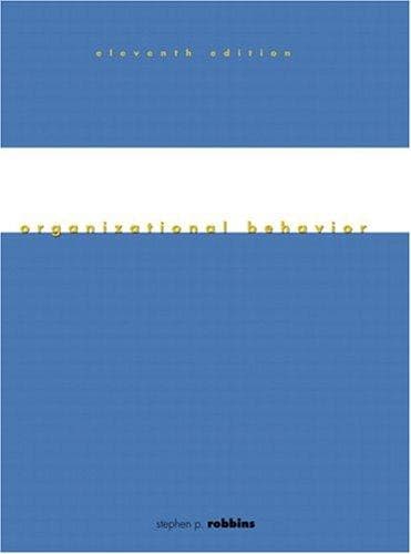 Organizational Behavior